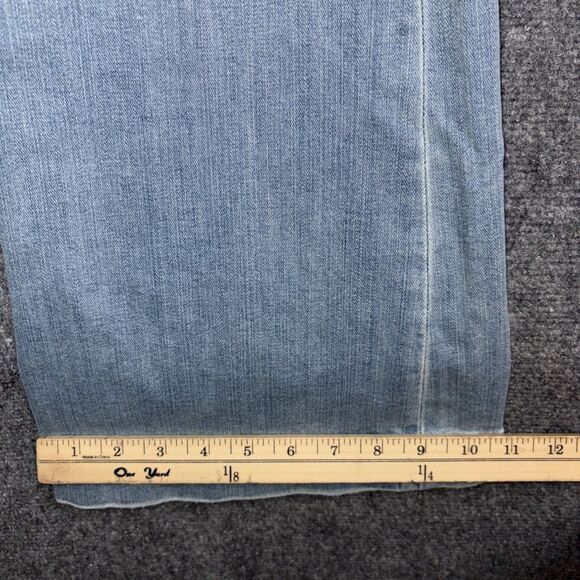 7 for All Mankind Tailorless Dojo Jeans Womens Size 32 Light Wash - Picture 9 of 12